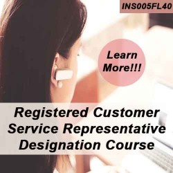 40 hr Registered Customer Representative Designation Course (4-40 RCSR) 