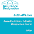 40 hr All Lines Accredited Claims Adjuster (6-20) Designation Course