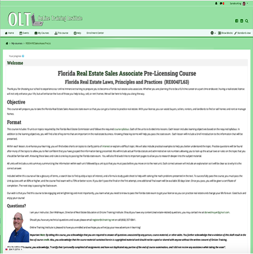 63 hr Sales Associate Prelicensing Course